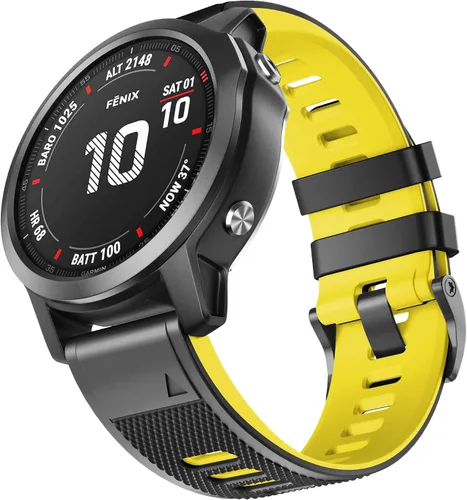 Vista 10 de NotoCity for Fenix 6 Band 22mm Width Soft Silicone Watch Bands for Fenix 7/5/5 Plus/ 6 Solor/6 Pro/Forerunner 935/Forerunner 945/Approach S60/Quatix