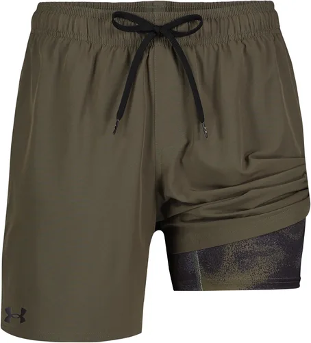 Vista 4 de Under Armour Men's Compression Lined Volley, Swim Trunks, Shorts with Drawstring Closure & Elastic Waistband