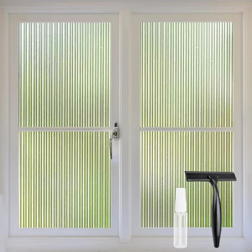 Vista 11 de STATINT - Película de vidrio esmerilado para ventana, privacidad y bloqueo solar, protección UV, para baño, no adhesiva, adhesivo estático