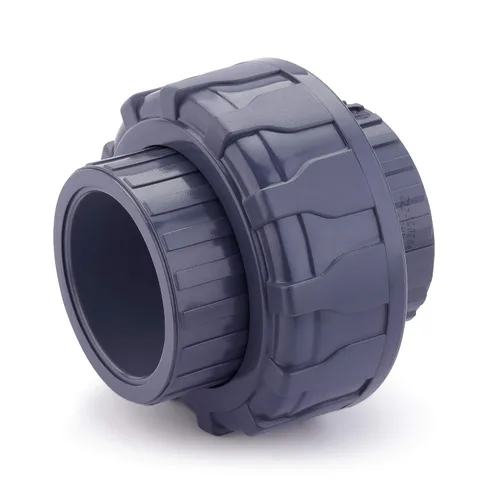 Vista 7 de Instalación de tubería de PVC, 0.5 "Union Jetstream, paquete de 2 piezas, Schedule 80, Gris, EPDM O-Ring, Socket x Socket, F1970, SCH80 (1/2")