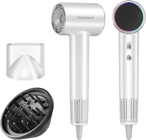 Vista 11 de Secador de pelo iónico con difusor para cabello rizado, secador de viaje de 0.86 libras