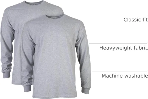 Vista 165 de Gildan - Camiseta de manga larga de algodón ultra estilo G2400 para adultos, paquete múltiple