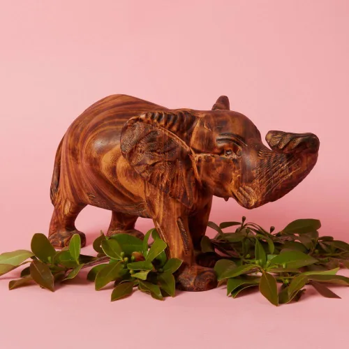 Vista 10 de Estatua Alta de Jirafa de Madera, Estatuas, Figurillas de Animales, Acentos de Decoración del Hogar, Sala de Estar, Oficina, Escritorio, Mesa