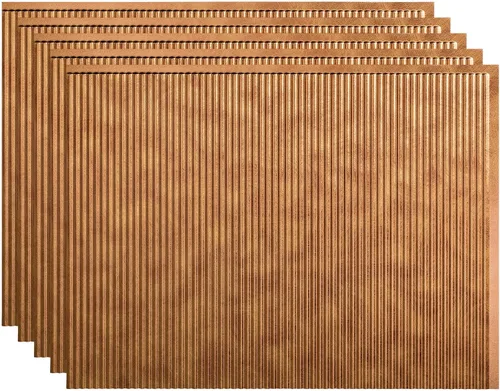 Vista 13 de FASÄDE Panel decorativo de mosaicos de vinilo en bermuda bronce (muestra de 6x6 pulgadas)