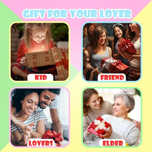 Vista 6 de 2 Cubos Antiestrés que Brillan en la Oscuridad, Fidgets para Adolescentes, Adultos, Niños, Juguete Súper Sólido Aplastable, Juguetes para Apretar