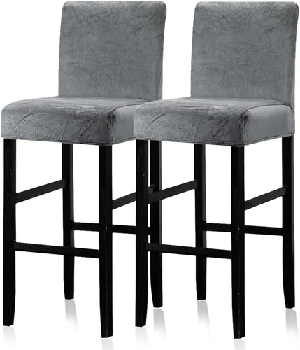 Vista 12 de Lellen - Fundas para taburete de bar de jacquard, fundas para silla de taburete de bar, fundas para silla de bar, fundas para taburete de bar
