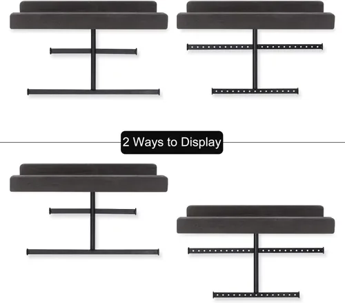Vista 4 de Keebofly - Organizador de joyas colgante para montar en pared, paquete de 2