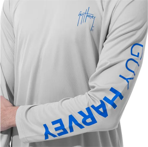 Vista 4 de Guy Harvey Camisa de protección solar de rendimiento de manga larga para hombre UPF 50+