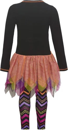Vista 2 de Bonnie Jean Conjunto de ropa de juego tutú con apliques para niña, Tutú fabuloso