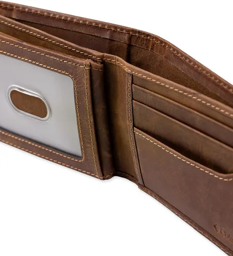 Vista 41 de Columbia Billetera plegable para hombre, múltiples ranuras para tarjetas, ventana de identificación