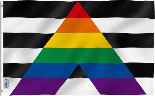 Vista 11 de Anley Fly Breeze - Bandera del orgullo abrosexual de 3 x 5 pies, color vivo y a prueba de decoloración, cabecera de lona y doble costura, banderas