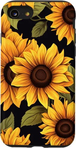 Vista 18 de Aesthetic Sunflowers Funda con diseño de flores silvestres para iPhone 17