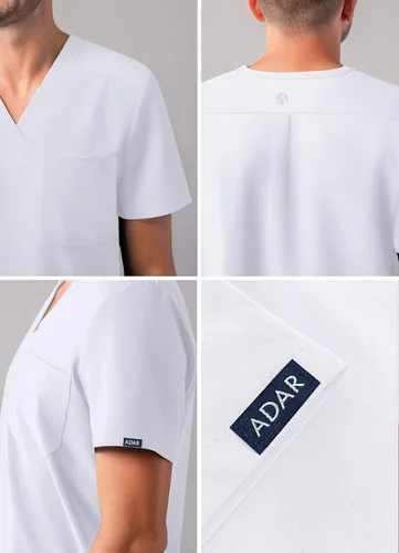 Vista 4 de Adar Addition Scrubs - Camiseta médica clásica con cuello en V