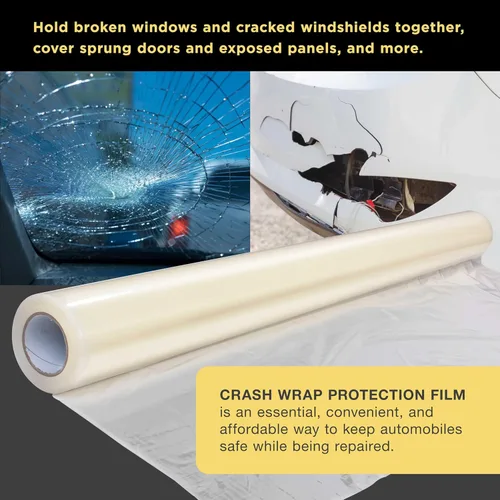 Vista 5 de Dura-Gold Película Envolvente para Choques, Rollo de 36 pulgadas x 200 pies, Protector de Plástico Transparente, Plástico Autoadhesivo