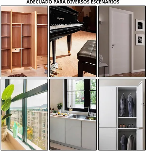Vista 4 de 4 piezas, bisagra de piano de acero inoxidable negro de 30 cm de alta resistencia continua para puertas de gabinete, carpintería, muebles de madera