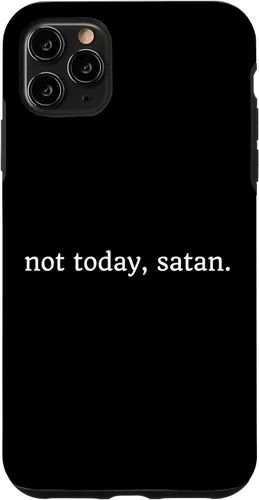 Vista 11 de Funda para iPhone 15 No hoy satanás divertida cita cristiana religión caso