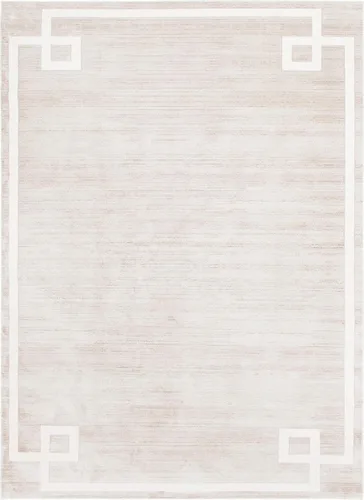 Vista 49 de Unique Loom Colección Uptown de Jill Zarin - Alfombra moderna con textura de estilo griego, color beige (1.25 x 1.85 m)