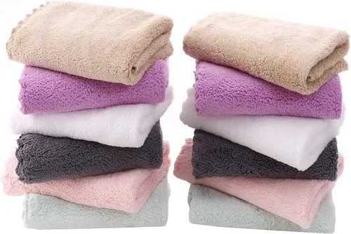 Vista 37 de TENSTARS Toallas de baño de seda con dobladillo para liquidación de baño - 27 x 55 pulgadas - Ligeras, delgadas, de secado rápido - Toalla