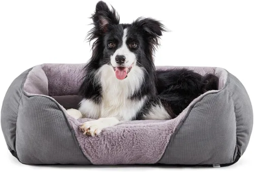 Vista 8 de MIXJOY Cama Ortopédica Rectangular Lavable para Perros Pequeños, Medianos y Grandes, Suave Calmante, Cama Duradera para Cachorros Durmientes Cojín