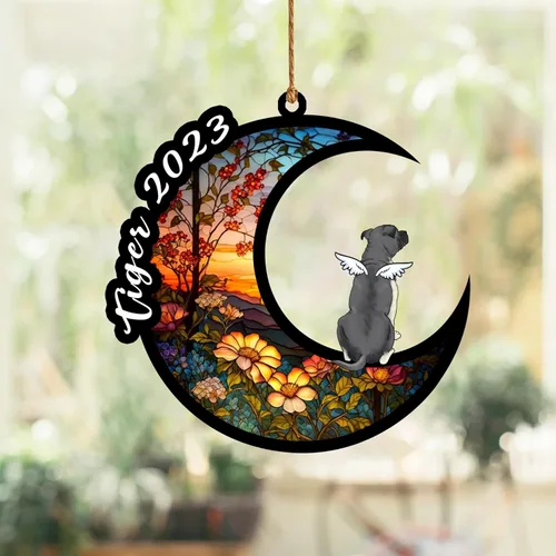Vista 137 de Nazenti Atrapasoles conmemorativo para perros, adornos de Navidad personalizados para perros, adorno de Navidad, regalos conmemorativos para perros