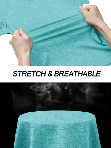 Vista 7 de TACVASEN Camisetas de manga corta para mujer, ligeras, de secado rápido, para senderismo, para exteriores
