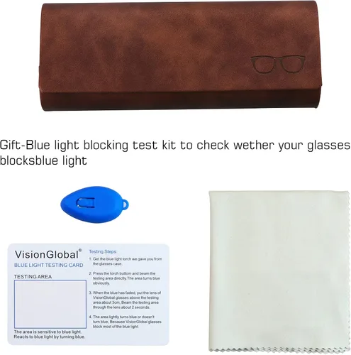 Vista 6 de Estuche rígido para lentes y lentes de sol para hombresmujeres y niños
