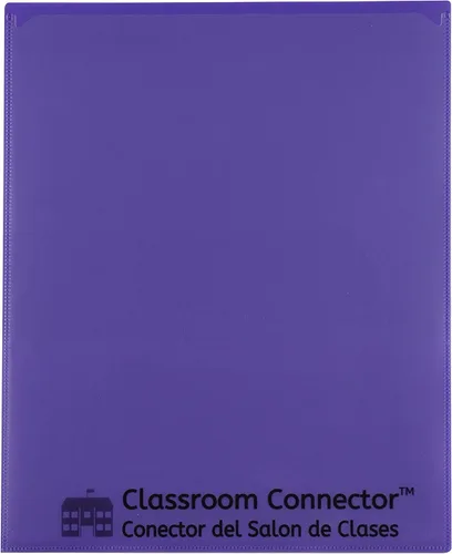 Vista 14 de C-Line Classroom Connector - Carpetas de la escuela al hogar, color azul, 10 por caja (32505)