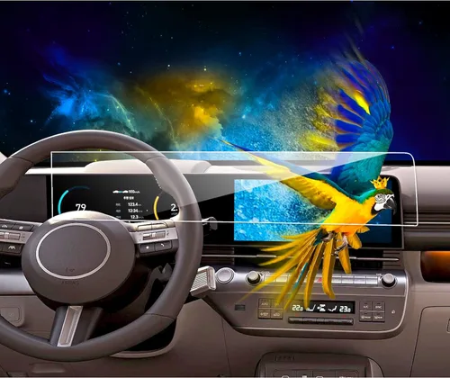 Vista 9 de 2 protectores de pantalla para Kia Seltos 2026 2025 2024 2024 para Kia Seltos 2024 de 10.25 pulgadas, doble pantalla panorámica compatible con Kia