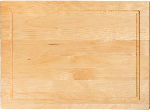Vista 8 de CONSDAN Tabla de cortar de madera para cocina, 16 x 12, madera de abedul sólido, grano de borde, tabla de cortar, bloque de carnicero con ranura