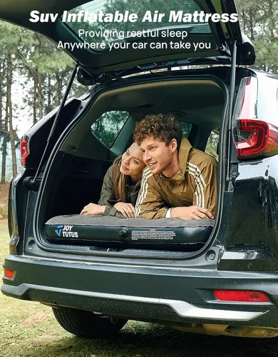Vista 4 de JOYTUTUS Colchón de aire para SUV, cama de campamento 3.0 engrosada para automóvil, camping, colchón inflable, antifugas, con 2 almohadas y bomba