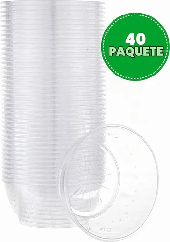 Vista 7 de PLASTICPRO - Recipientes desechables de plástico duro transparente de gran peso, tamaño para postre, para fiesta, de 6 onzas, paquete de 40
