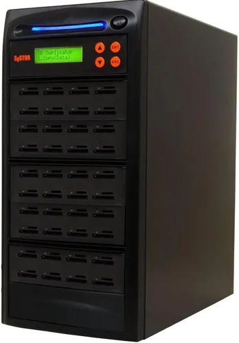 Vista 15 de Systor Duplicador de tarjetas SD/microSD 1:7 - 2GB/Min - Copiadora de memoria flash múltiple independiente y borrador/desinfectante, velocidades