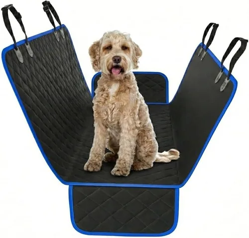 Vista 9 de Active Pets Funda de Asiento Trasero Beige XL para Perros, Hamaca para Coche, Protector Impermeable para Asiento Trasero de Camiones, Banco Trasero