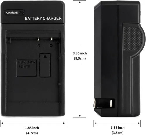 Vista 3 de Norifon DMW-BCH7 Cargador de pared para Panasonic Lumix DMC-FP1
