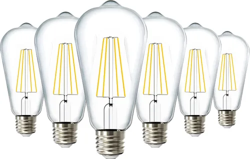 Vista 10 de ST64 - Bombilla de filamento led 8,5 W, varios colores y tamaños, 1/6