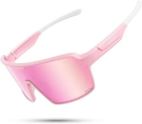 Vista 9 de Lamicall Gafas de sol deportivas polarizadas de tamaño XL para hombres y mujeres, gafas de sol grandes con protección UV400, para correr, ciclismo