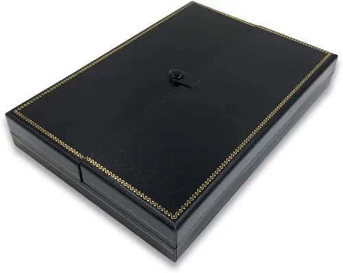 Vista 2 de 888 Display USA - Juego de collar y pulsera con anillo y caja de regalo, sin metal