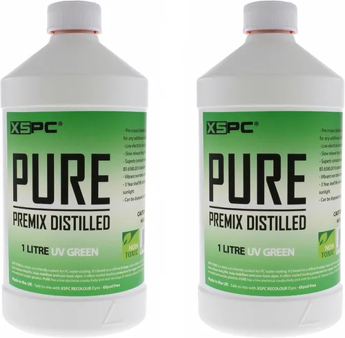 Vista 11 de XSPC Pure Premix - Refrigerante destilado para PC, 1 litro, transparente, paquete de 2