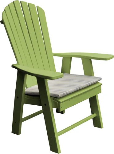Vista 5 de Furniture Barn USA Silla Adirondack vertical de polietileno (azul Aruba)