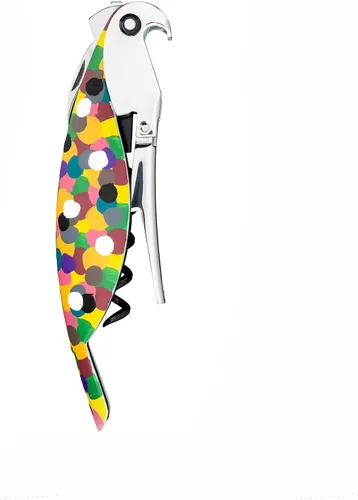 Vista 6 de Alessi AAM32 B Parrot - Sacacorchos Sommelier Design, aluminio fundido y PC, negro