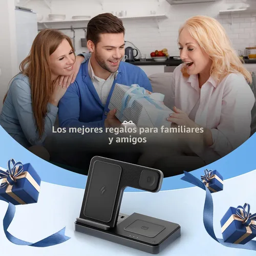 Vista 9 de Estación de carga inalámbrica para dispositivos Apple, soporte de cargador