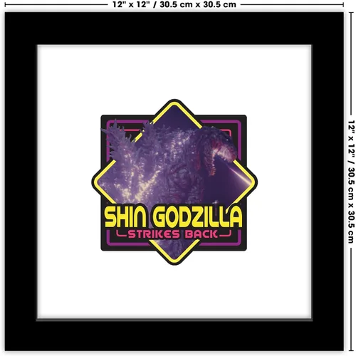 Vista 6 de Trends International Gallery Pops Godzilla - Póster de pared de Shin Godzilla Strikes Back, 12.00 x 12.00 pulgadas, versión de marco negro