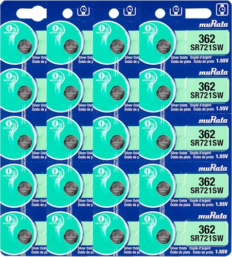Vista 11 de Murata 362 Batería SR721SW 1.55V Celda de botón de reloj de óxido de plata (10 baterías)