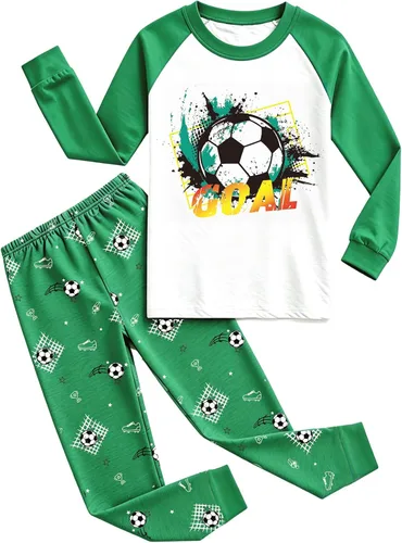Vista 15 de Little Hand Pijamas de algodón para niños pequeños, conjunto de pijamas de manga larga para excavadora 1 # Camión monstruo