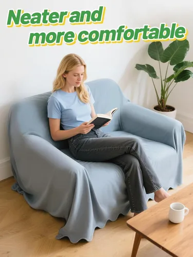 Vista 4 de 6 piezas de agarres de silicona transparente antideslizantes para fundas de sofá - 2 tamaños para mantener las fundas de sillón y sofá en su lugar