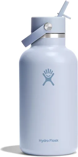 Vista 28 de Hydro Flask Botella de agua – Acero inoxidable aislado – Tapa flexible con popote de boca ancha, antiderrames, a prueba de fugas y recargable
