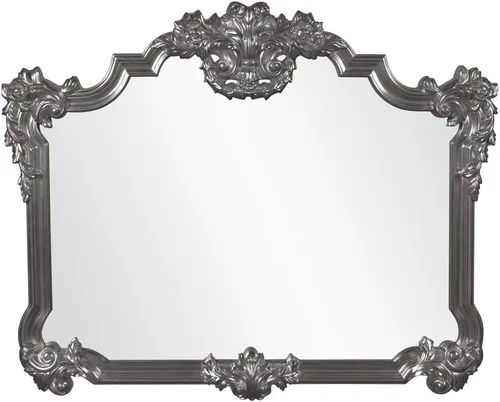 Vista 10 de Howard Elliott - Espejo decorativo rojo Talida antiguo para pared, gran punto focal rectangular, para dormitorio, sala de estar y tocador, espejo