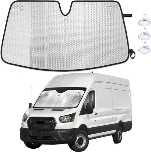 Vista 32 de EcoNour Parasol plegable de acordeón para parabrisas compatible con Tesla Model 3/Model Y 2017-2024 2025 2026, parasol delantero para ventana