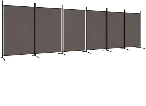Vista 13 de vidaXL Divisor de habitación de 5 paneles de tela negra, versátil, duradero, plegable, de gran tamaño para uso doméstico u oficina