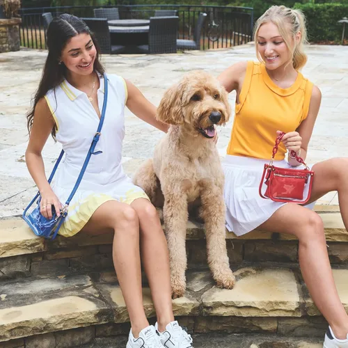 Vista 2 de Jessica - Bolso vegano transparente para mujer, aprobado por estadios, bolsos cruzados para conciertos, eventos deportivos